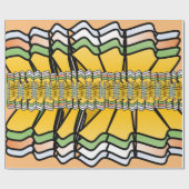 Abstract, gebogen opvulpapier cadeaupapier (Vlak)