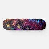Abstract Geborsteld Schilderen Vlammende Kleuren S Persoonlijk Skateboard (Horizontaal)
