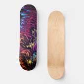 Abstract Geborsteld Schilderen Vlammende Kleuren S Persoonlijk Skateboard (Voorkant)