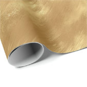 Abstract Geborstelde Gouden Textuur Cadeaupapier (Rol Hoek)
