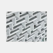 Abstract gebouw fleece deken (Voorkant (Horizontaal))