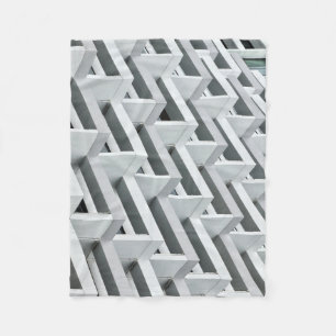 Abstract gebouw fleece deken