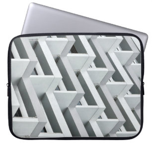 Abstract gebouw laptop sleeve