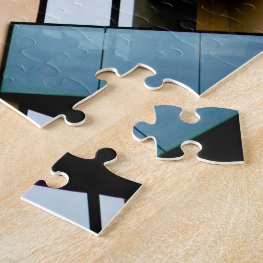 Abstract gebouw legpuzzel (Zijkant)