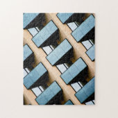 Abstract gebouw legpuzzel (Verticaal)