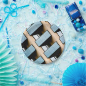 Abstract gebouw papieren bordje (Feest)