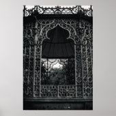 Abstract gebouw zwart-wit poster (Voorkant)