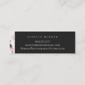 Abstract gebrand mini visitekaartje (Achterkant)