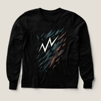 Abstract Gebroken Bliksem Grafische T-Shirt