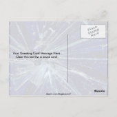 Abstract gebroken glas briefkaart (Achterkant)