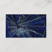 Abstract gebroken glas visitekaartje (Achterkant)