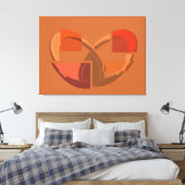 Abstract Gebroken Hart – Versplinterde Emoties Canvas Afdruk (Insitu (Slaapkamer))