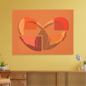 Abstract Gebroken Hart – Versplinterde Emoties Canvas Afdruk (Insitu (Woonkamer))