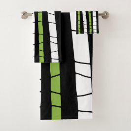 Abstract gebroken strepen bad handdoek