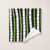 Abstract gebroken strepen bad handdoek (Wasdoekje)
