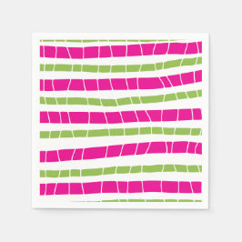 Abstract gebroken strepen servet