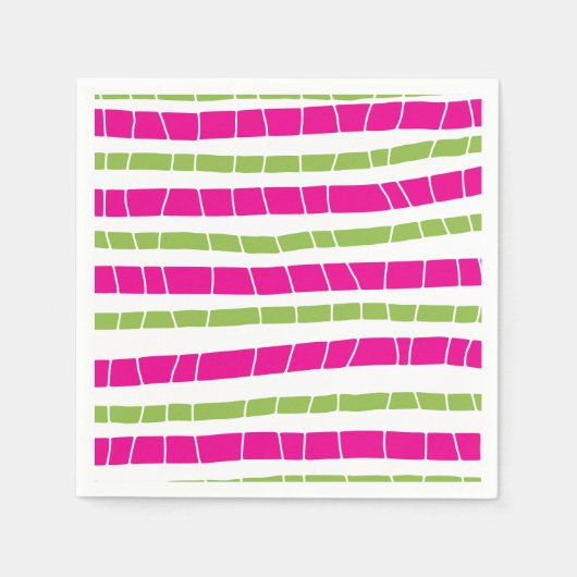 Abstract gebroken strepen servet (Voorkant)