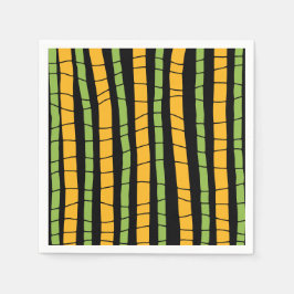 Abstract gebroken strepen servet