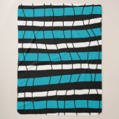 Abstract gebroken strepen sherpa deken (Voorkant)