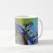 abstract Gecko Koffiemok (Voorkant rechts)
