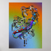 abstract Gecko Poster (Voorkant)