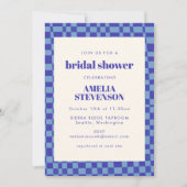 Abstract Gecontroleerd Blauw Vrijgezellenfeest Ret Kaart (Voorkant)