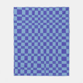 Abstract Gecontroleerd patroon van vormen in blauw Fleece Deken (Voorkant)