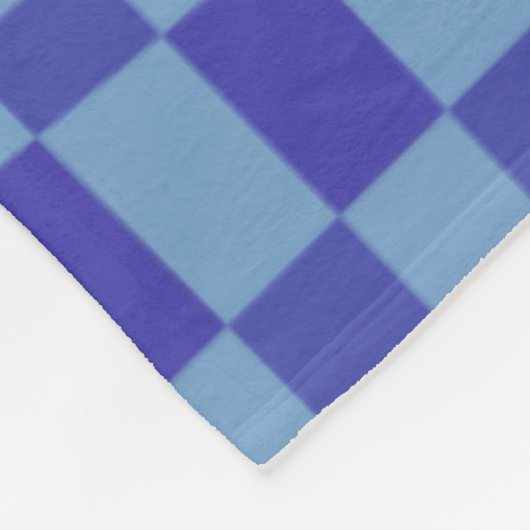 Abstract Gecontroleerd patroon van vormen in blauw Fleece Deken (Hoek)