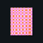 Abstract Gecontroleerd patroon van Vormen in Roze Canvas Afdruk<br><div class="desc">Abstract Gecontroleerd patroon van Vormen in Roze en Oranje Afdrukken van Canvas</div>