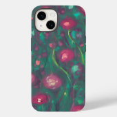 Abstract gedempte rode rozen  Case-Mate iPhone case (Achterkant)