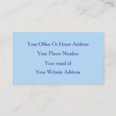 Abstract geel blauw professionele make-up artist visitekaartje (Achterkant)