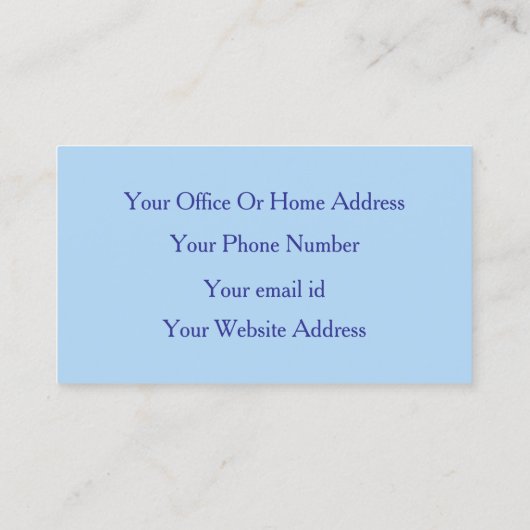 Abstract geel blauw professionele make-up artist visitekaartje (Achterkant)