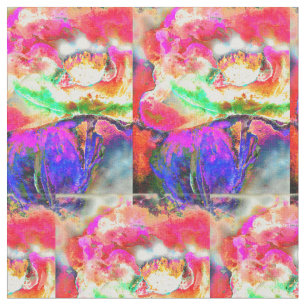 Abstract geel bloemengeel klaproos stof