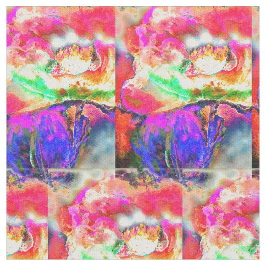 Abstract geel bloemengeel klaproos stof (Close Up)