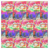 Abstract geel bloemengeel klaproos stof (Swatch)