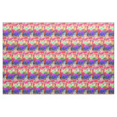 Abstract geel bloemengeel klaproos stof (Fat Quarter)