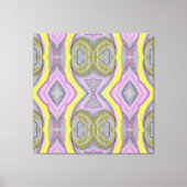 Abstract Geel Canvas Afdruk (Voorkant)