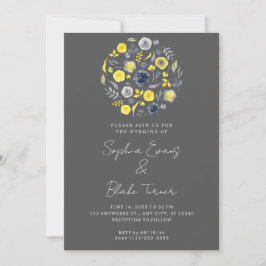 Abstract geel en blauw bruin bruisbruin huwelijk kaart