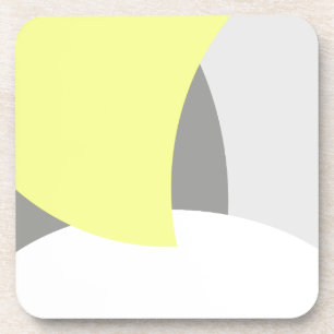 Abstract geel Geel Geel Wit Bier Onderzetter