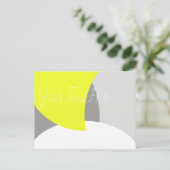 Abstract geel Geel Geel Wit Briefkaart (Staand voorkant)