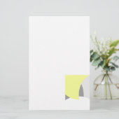 Abstract geel Geel Geel Wit Briefpapier (Staand voorkant)