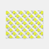 Abstract geel Geel Geel Wit Fleece Deken (Voorkant (Horizontaal))