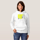 Abstract geel Geel Geel Wit Hoodie (Voorkant volledig)