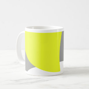 Abstract geel Geel Geel Wit Koffiemok