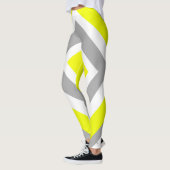 Abstract geel Geel Geel Wit Leggings (Links)
