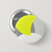Abstract geel Geel Geel Wit Ronde Button 5,7 Cm (Voorkant /achterkant)