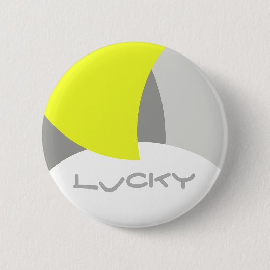 Abstract geel Geel Geel Wit Ronde Button 5,7 Cm (Voorkant)