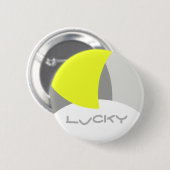 Abstract geel Geel Geel Wit Ronde Button 5,7 Cm (Voorkant /achterkant)