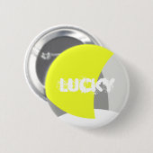 Abstract geel Geel Geel Wit Ronde Button 5,7 Cm (Voorkant /achterkant)