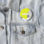 Abstract geel Geel Geel Wit Ronde Button 5,7 Cm (In situ)